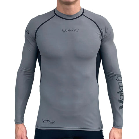 Vaikobi V Cold Base Layer Top - Grey/Black