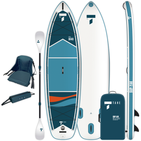TAHE Inflatable 10’6 BEACH SUP-YAK + Kayak Kit