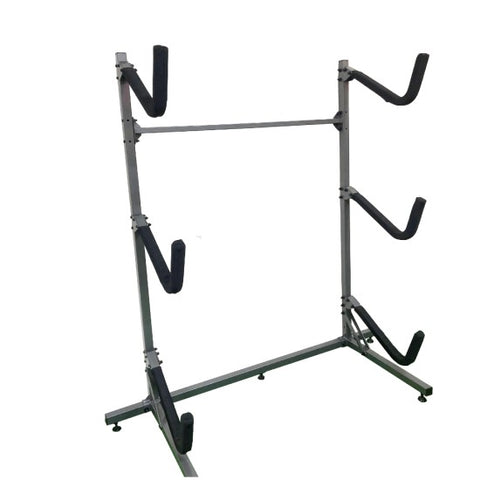 ruk - Freestanding 3 Boat Rack - Wide Kayak Kit